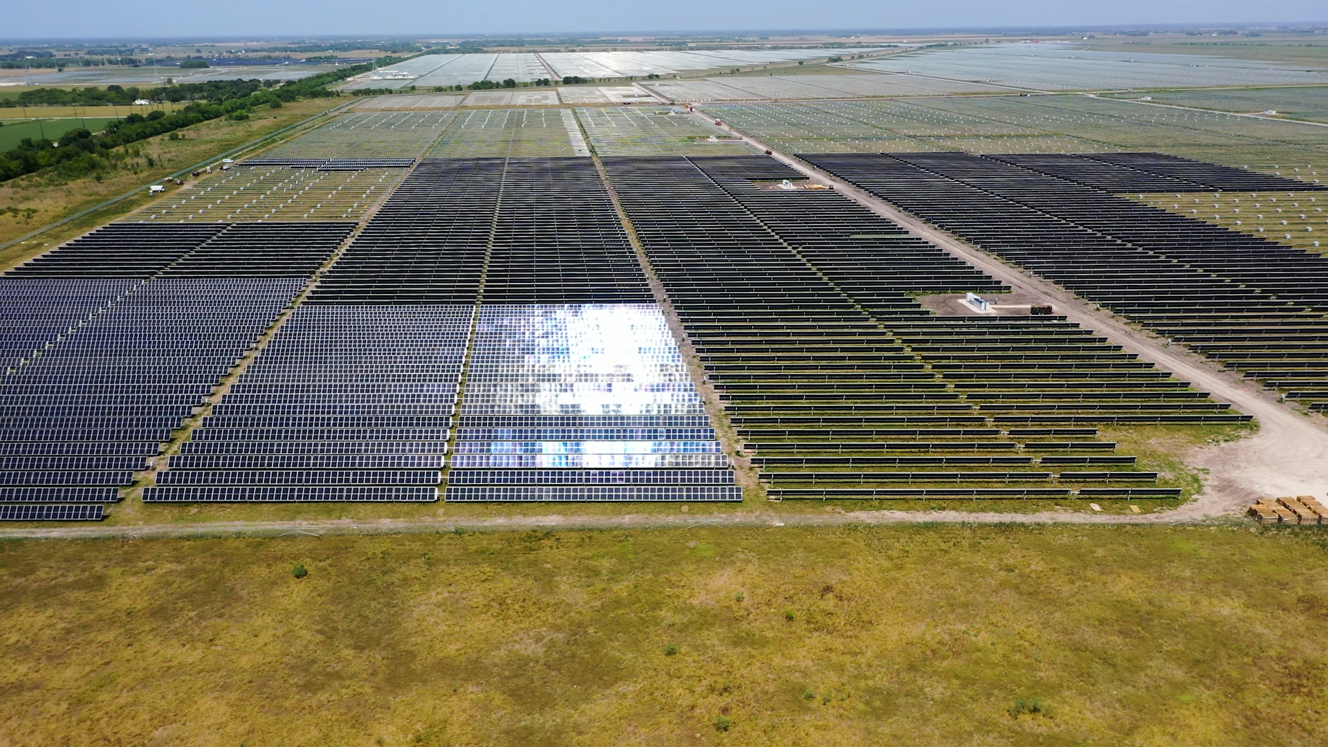 avance obras planta fotovoltaica Fort Bend acciona